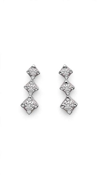 Orecchini Demetra Donna ESSENTIAL in Oro bianco Diamante 024.3.012.W.A3 - 024.3.012.W.A3